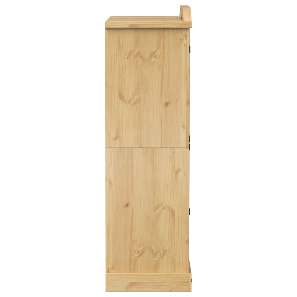 vidaXL Szafa Corona, 151,5x52x170 cm, lite drewno sosnowe