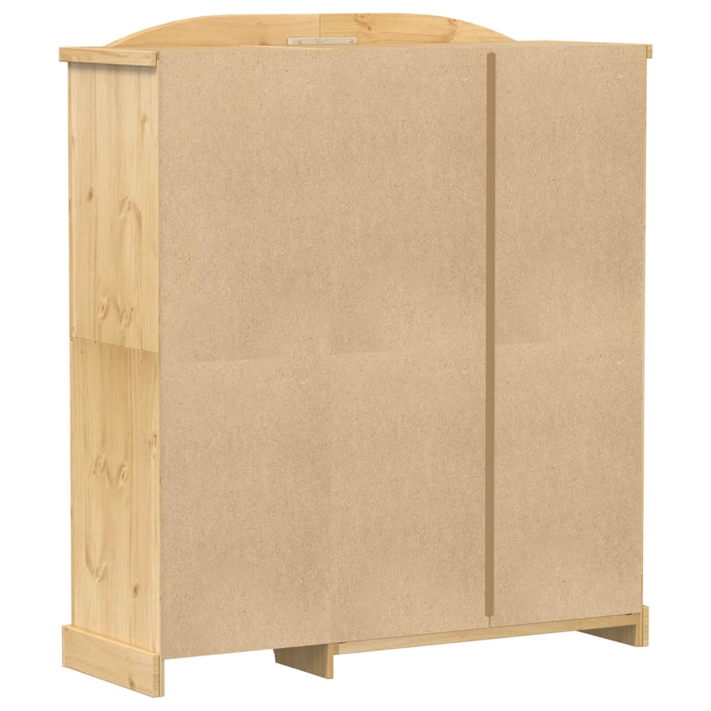 vidaXL Szafa Corona, 151,5x52x170 cm, lite drewno sosnowe