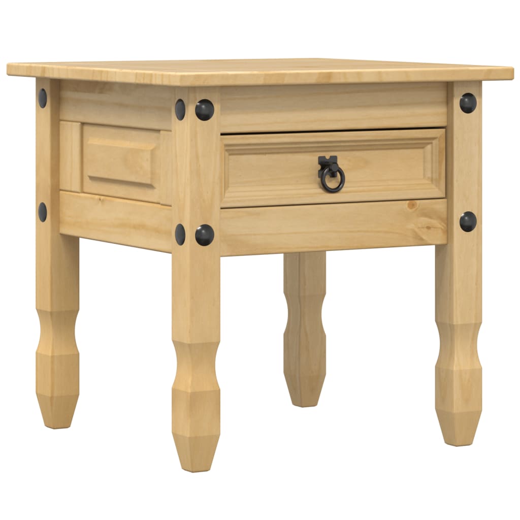 vidaXL Stolik boczny Corona, 50x50x50 cm, lite drewno sosnowe