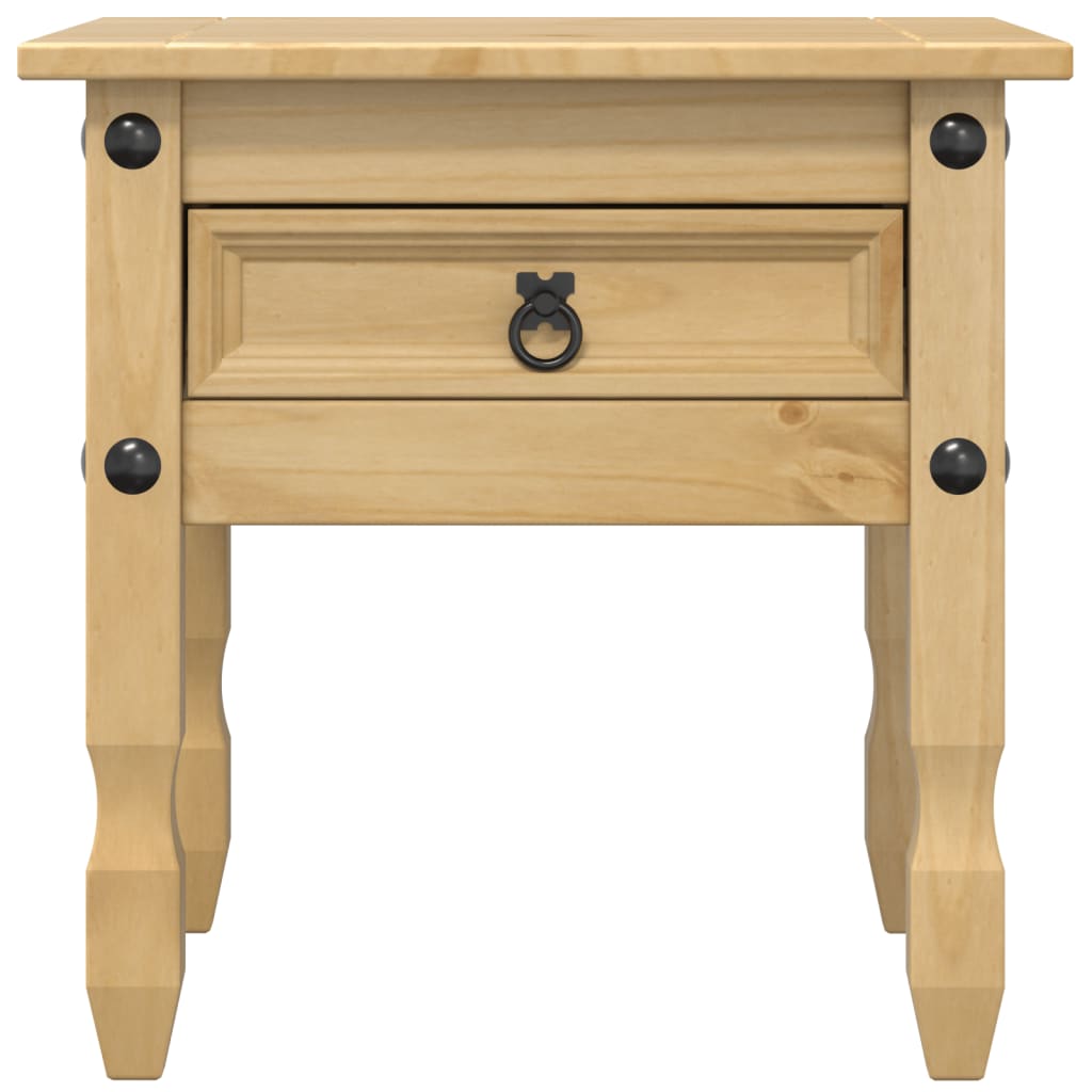 vidaXL Stolik boczny Corona, 50x50x50 cm, lite drewno sosnowe