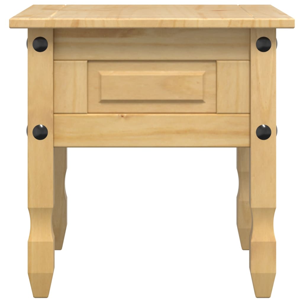 vidaXL Stolik boczny Corona, 50x50x50 cm, lite drewno sosnowe