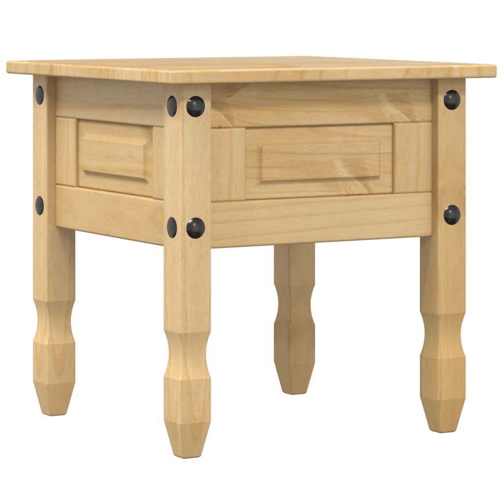 vidaXL Stolik boczny Corona, 50x50x50 cm, lite drewno sosnowe