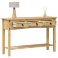 vidaXL Stolik konsolowy "Corona" 114x34,5x73 cm Drewno lite sosnowe