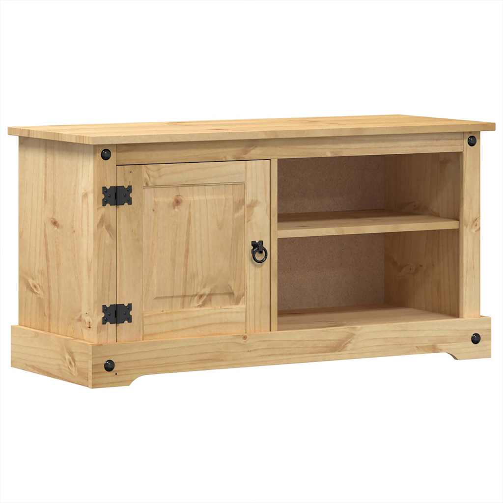 vidaXL Szafka pod TV Corona, 100x40x52 cm, lite drewno sosnowe