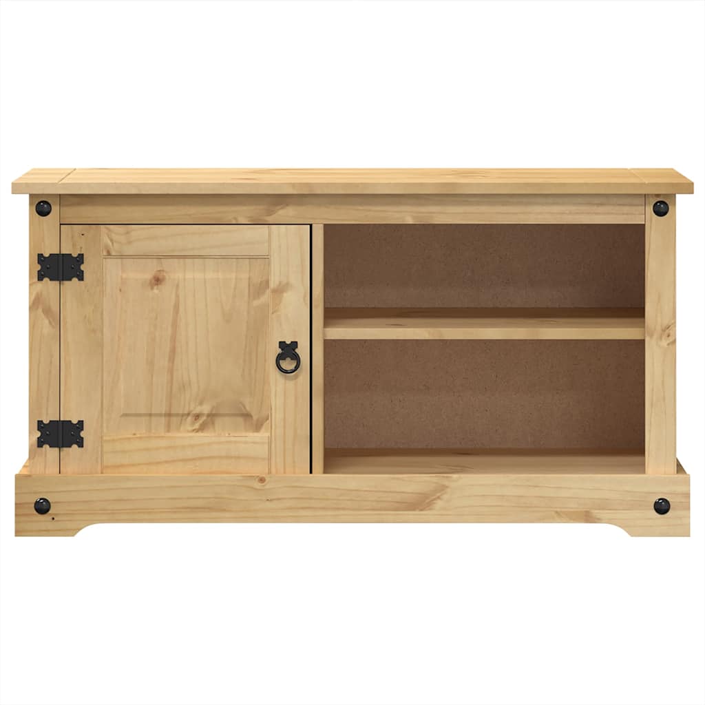 vidaXL Szafka pod TV Corona, 100x40x52 cm, lite drewno sosnowe