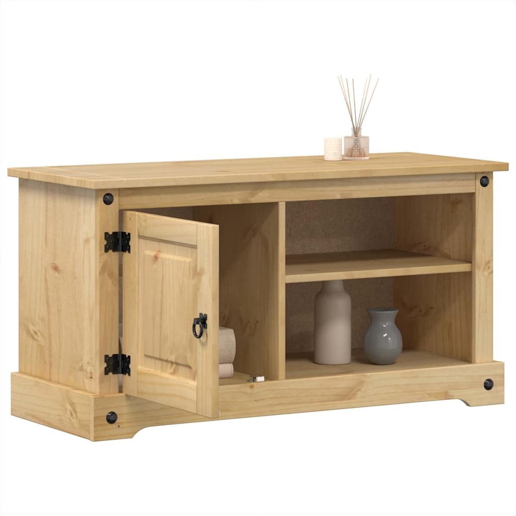 vidaXL Szafka pod TV Corona, 100x40x52 cm, lite drewno sosnowe