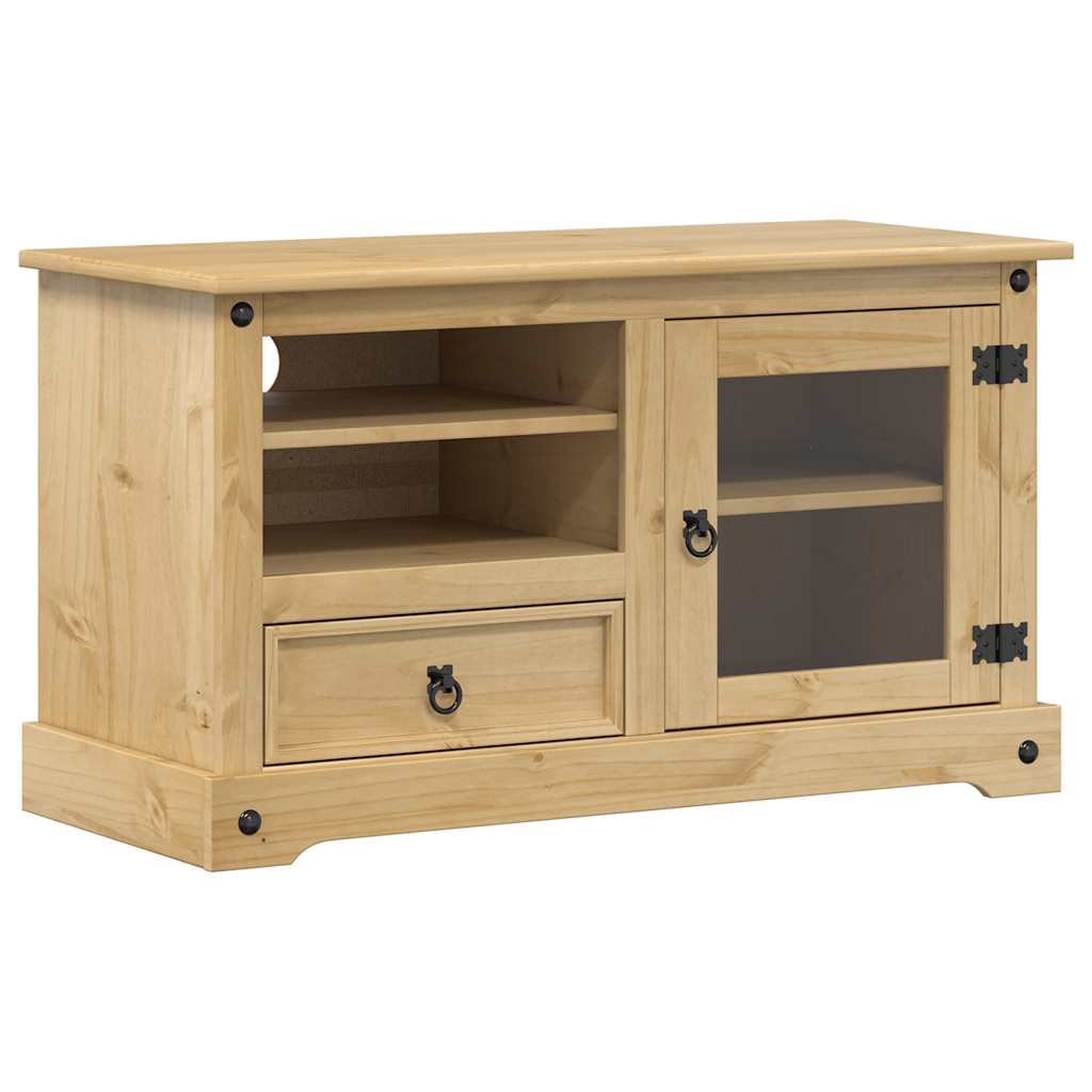 vidaXL Szafka pod TV Corona, 100x45x58 cm, lite drewno sosnowe