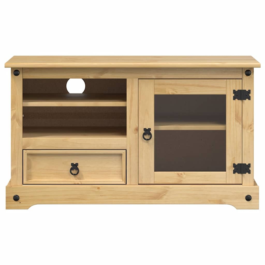 vidaXL Szafka pod TV Corona, 100x45x58 cm, lite drewno sosnowe