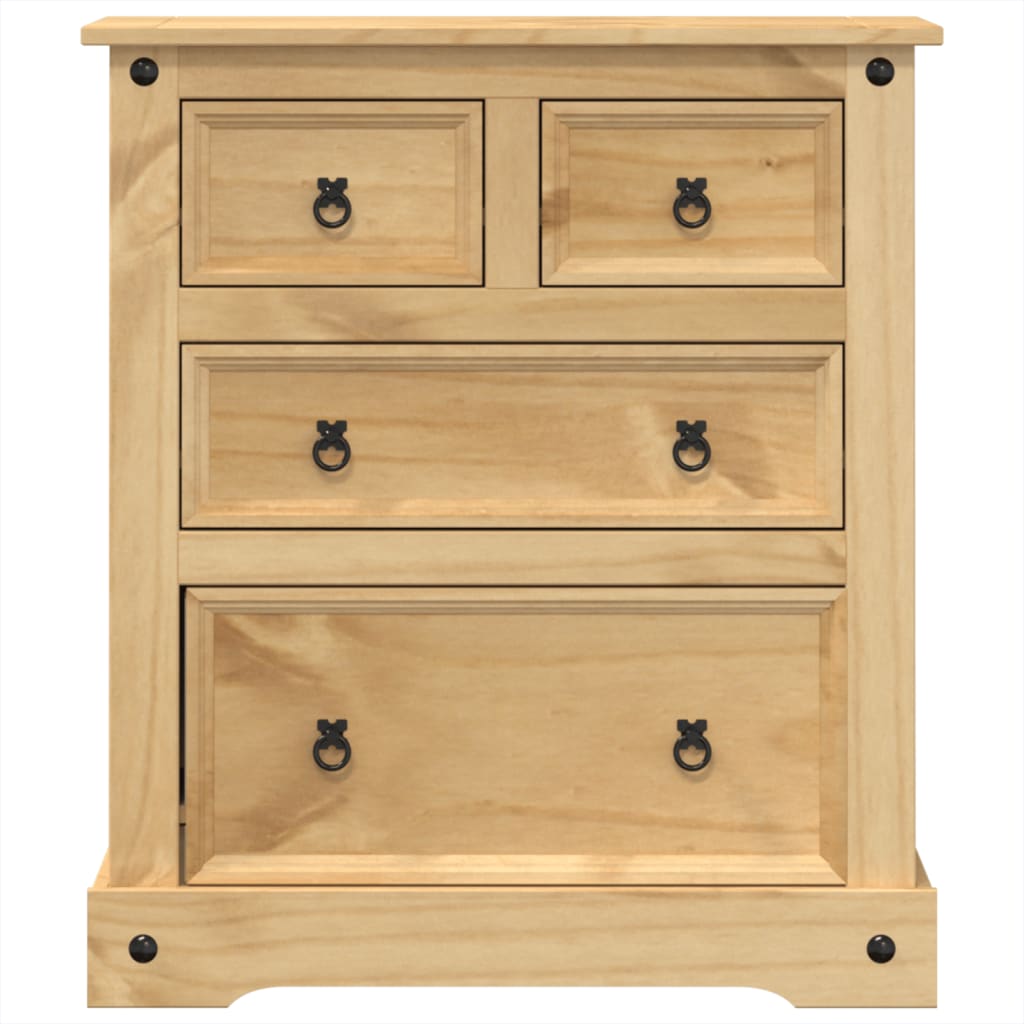 vidaXL Komoda Corona, 80x43x91 cm, lite drewno sosnowe