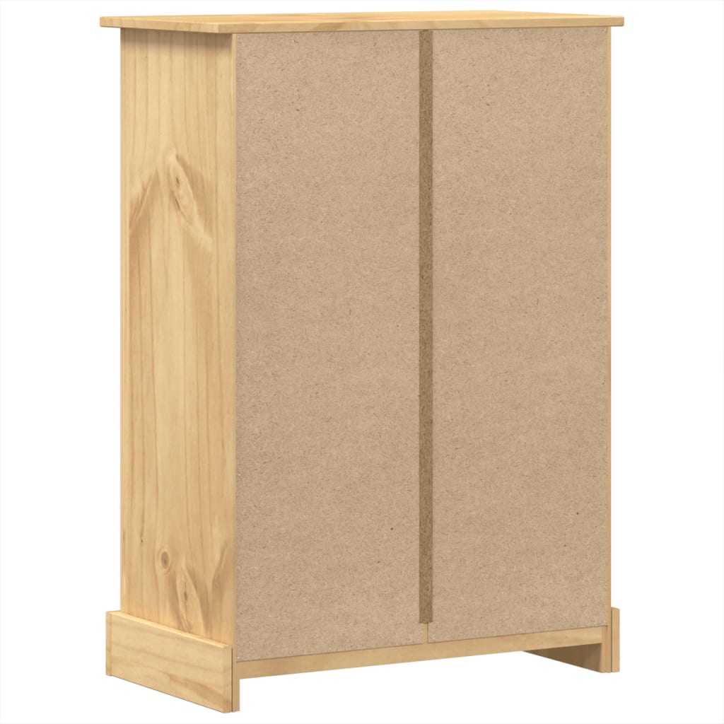 vidaXL Komoda Corona, 80x43x114 cm, lite drewno sosnowe