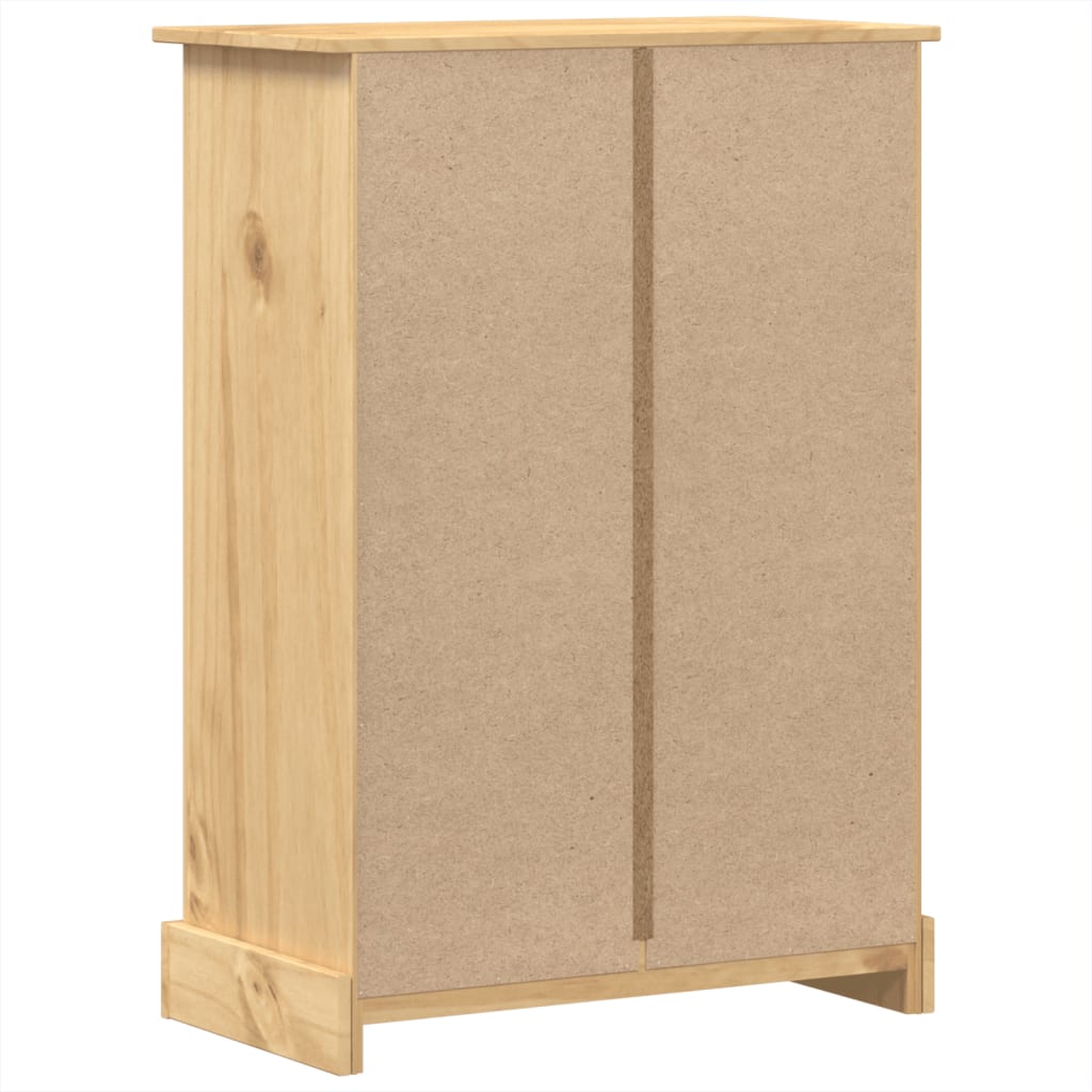 vidaXL Komoda Corona, 80x43x114 cm, lite drewno sosnowe