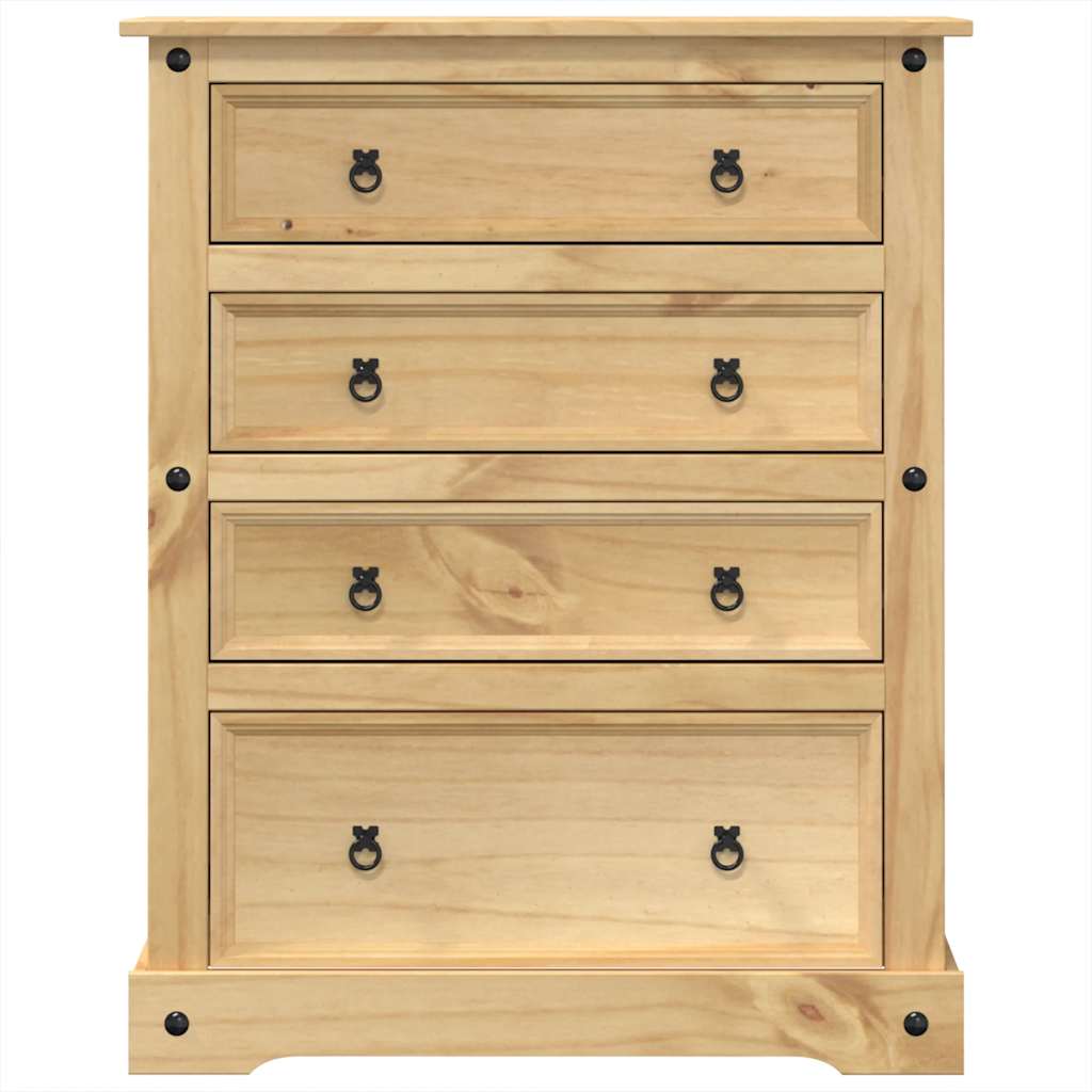 vidaXL Komoda Corona, 92x48x114 cm, lite drewno sosnowe