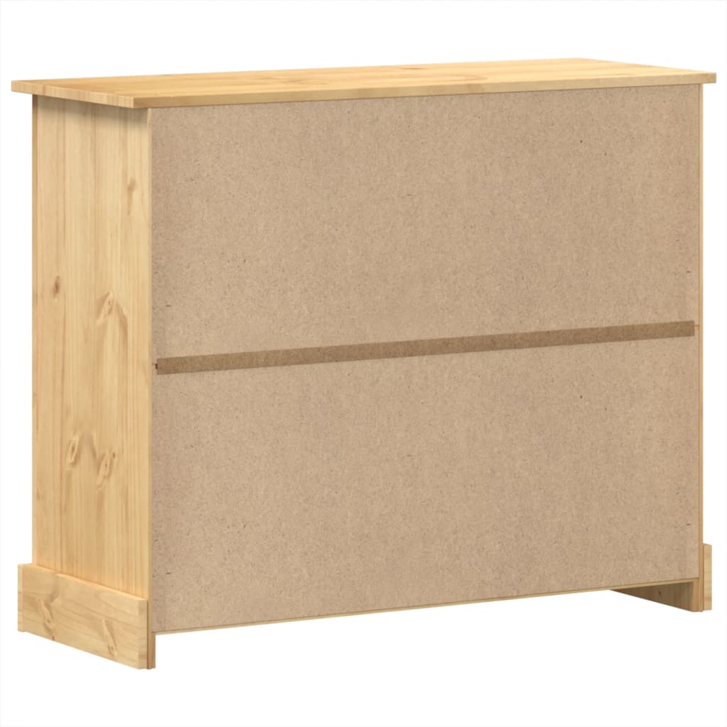 vidaXL Komoda Corona, 110x43x91 cm, lite drewno sosnowe