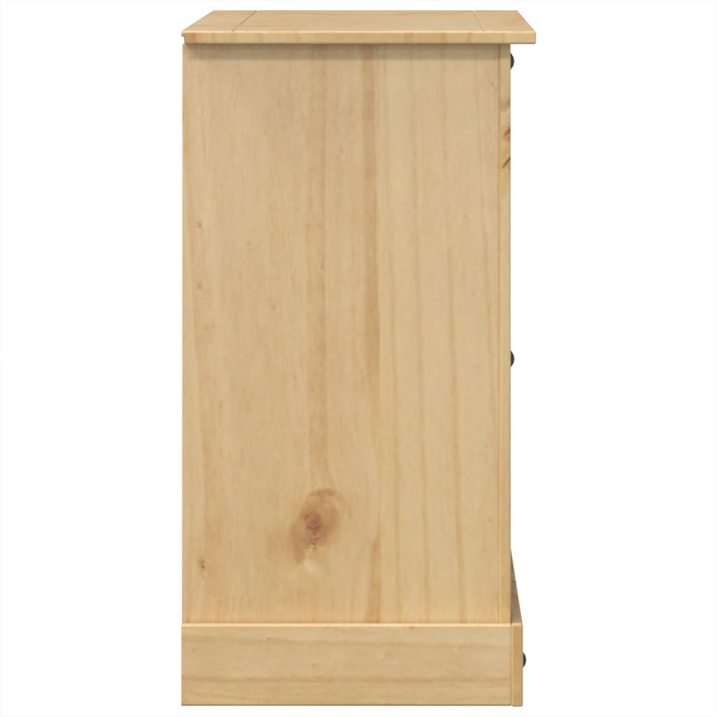 vidaXL Komoda Corona, 112x48x91 cm, lite drewno sosnowe