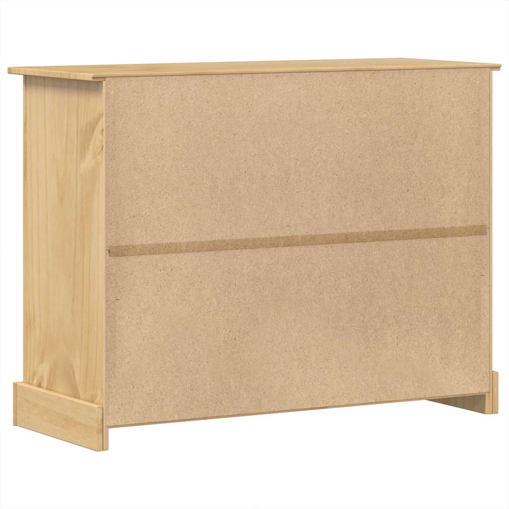 vidaXL Komoda Corona, 112x48x91 cm, lite drewno sosnowe