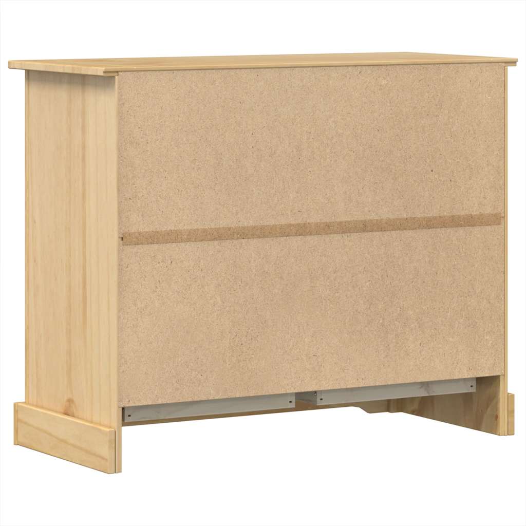 vidaXL Komoda Corona, 101x45x82 cm, lite drewno sosnowe