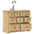 vidaXL Komoda Corona, 101x45x82 cm, lite drewno sosnowe