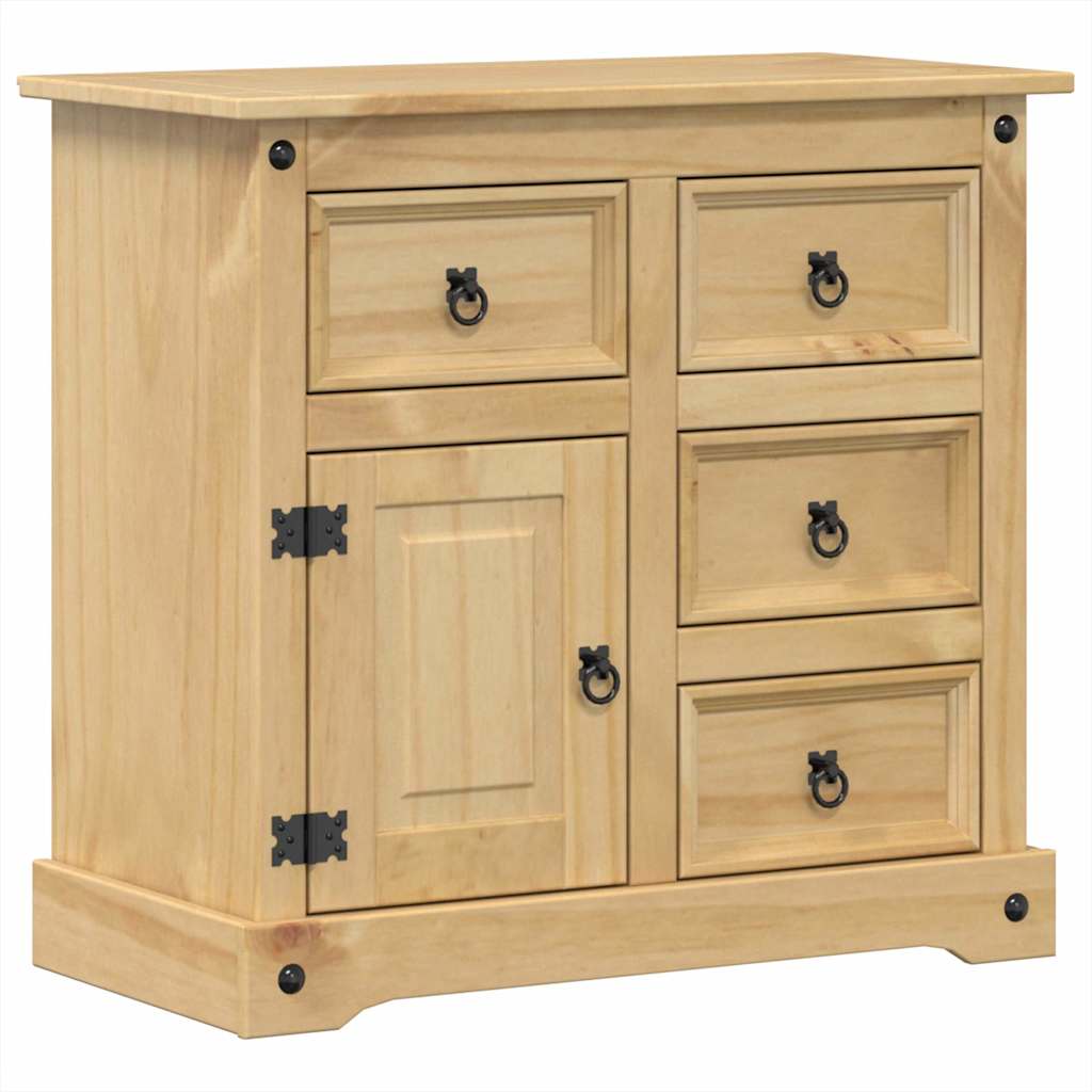 vidaXL Komoda Corona, 87x40x76 cm, lite drewno sosnowe