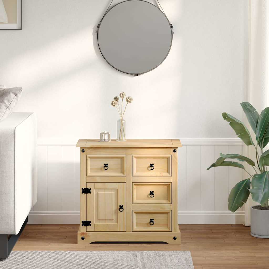 vidaXL Komoda Corona, 87x40x76 cm, lite drewno sosnowe