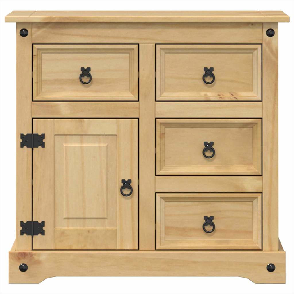 vidaXL Komoda Corona, 87x40x76 cm, lite drewno sosnowe