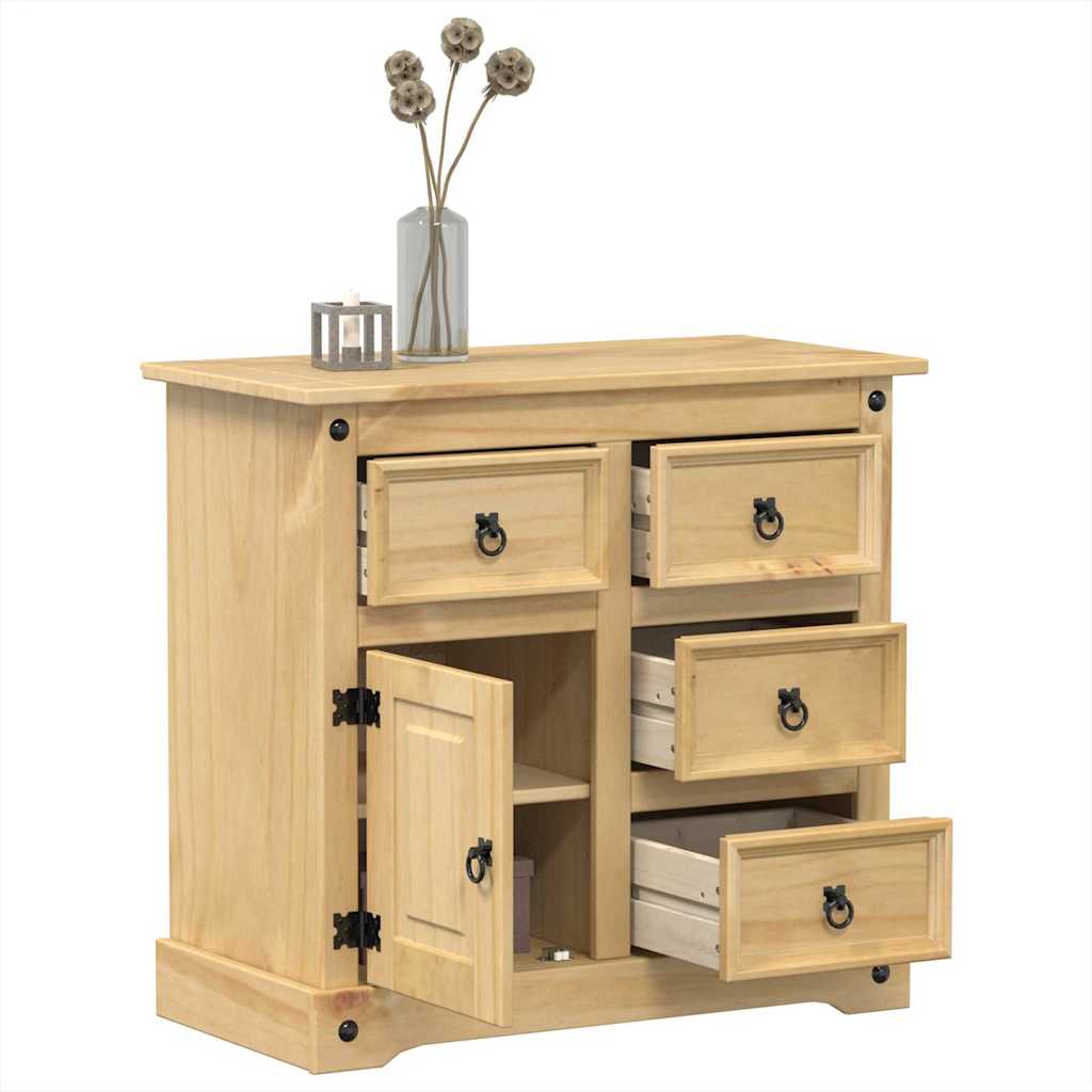 vidaXL Komoda Corona, 87x40x76 cm, lite drewno sosnowe