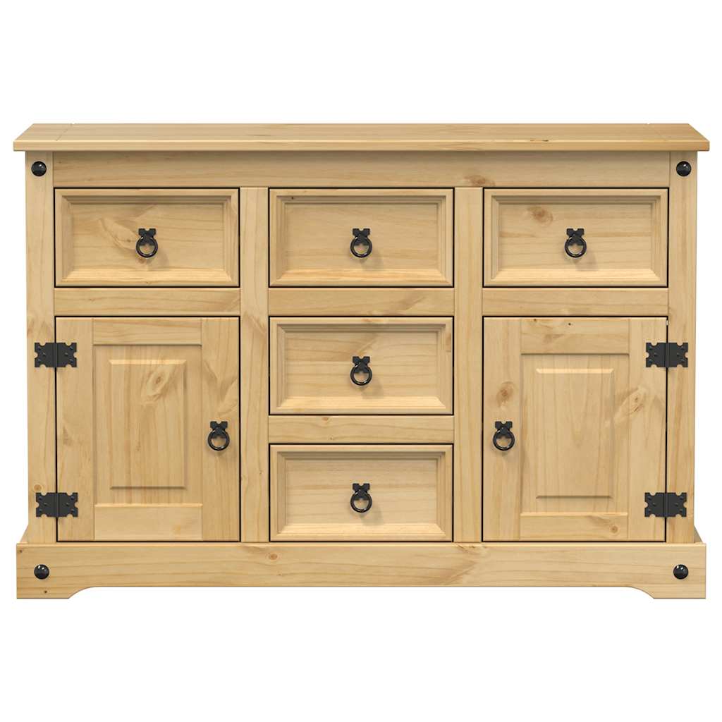 vidaXL Komoda Corona, 112x40x75 cm, lite drewno sosnowe