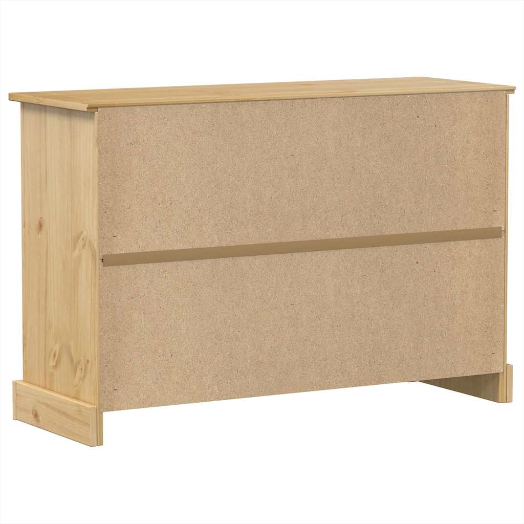 vidaXL Komoda Corona, 112x40x75 cm, lite drewno sosnowe