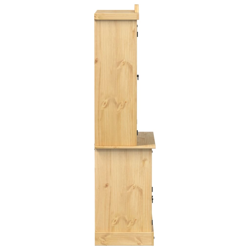 vidaXL Witryna Corona, 100x48,5x179 cm, lite drewno sosnowe