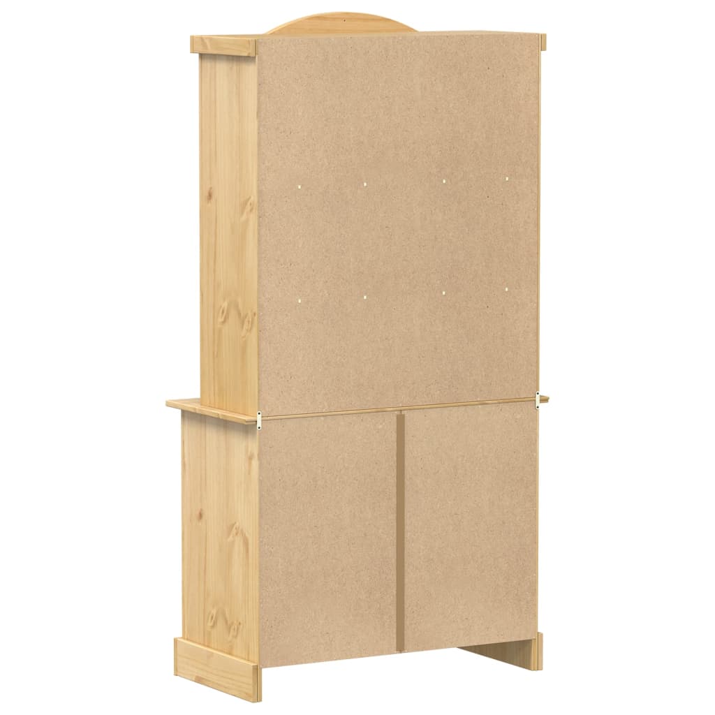 vidaXL Witryna Corona, 100x48,5x179 cm, lite drewno sosnowe