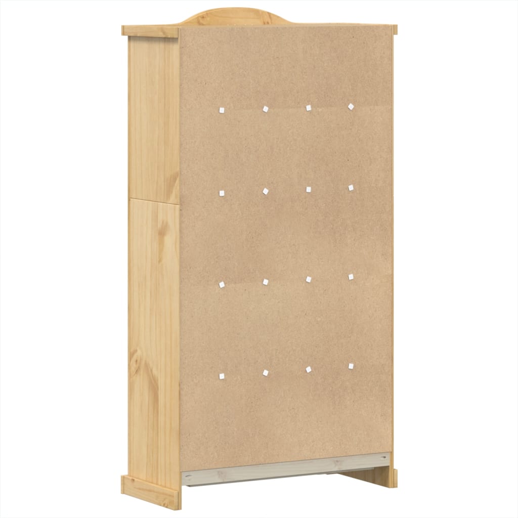 vidaXL Witryna Corona, 99x43x187 cm, lite drewno sosnowe