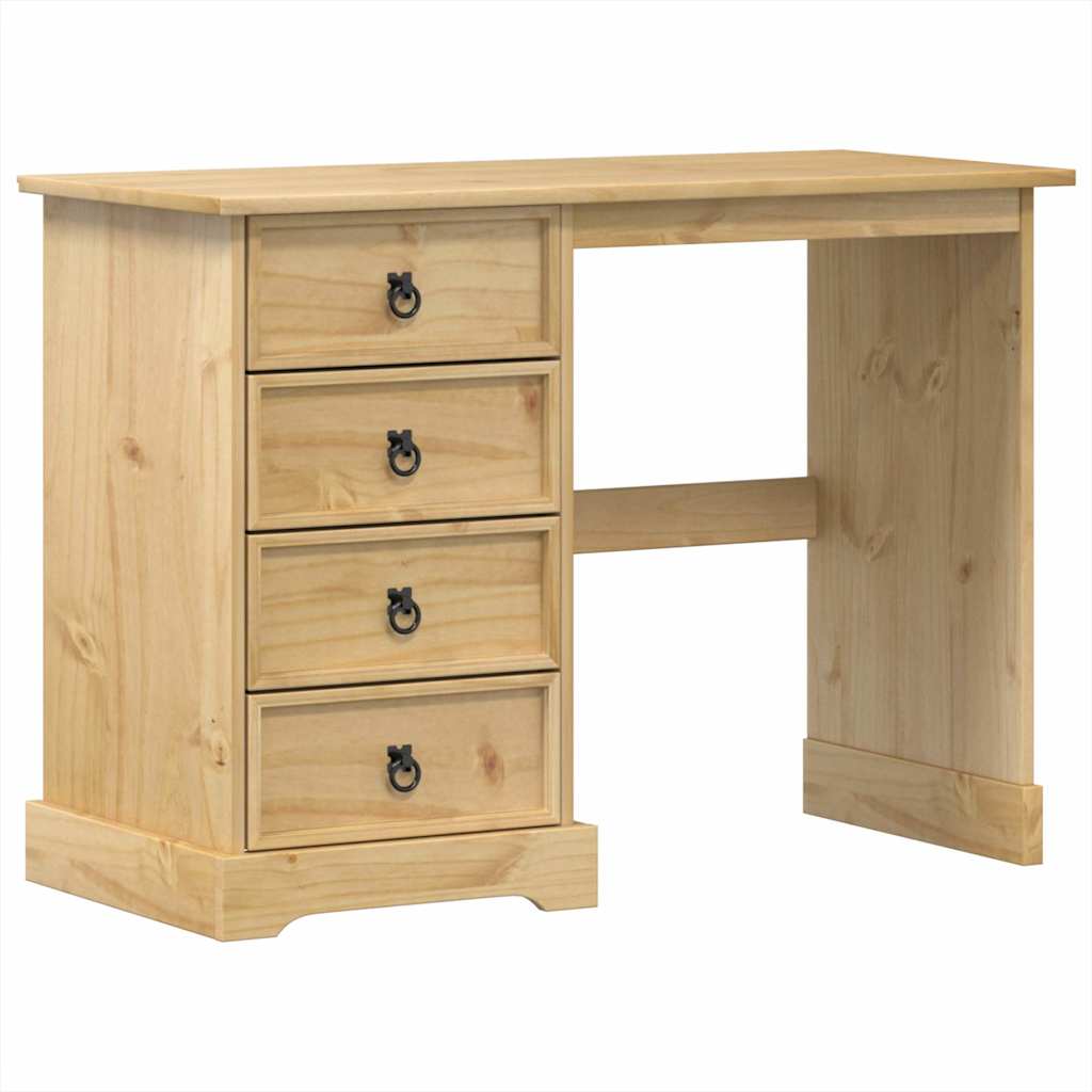 vidaXL Toaletka Corona, 104x47x75 cm, lite drewno sosnowe