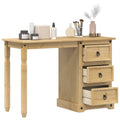 vidaXL Toaletka Corona, 110x47x75 cm, lite drewno sosnowe