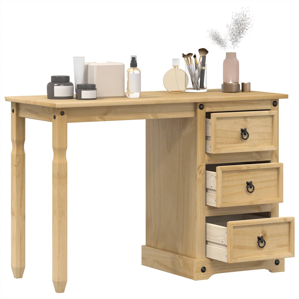 vidaXL Toaletka Corona, 110x47x75 cm, lite drewno sosnowe