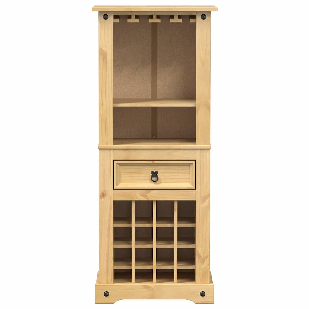 vidaXL Szafka na wino Corona, 56x35x134,5 cm, lite drewno sosnowe
