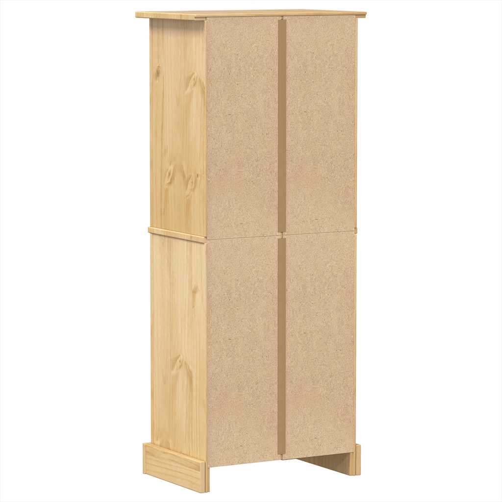 vidaXL Szafka na wino Corona, 56x35x134,5 cm, lite drewno sosnowe