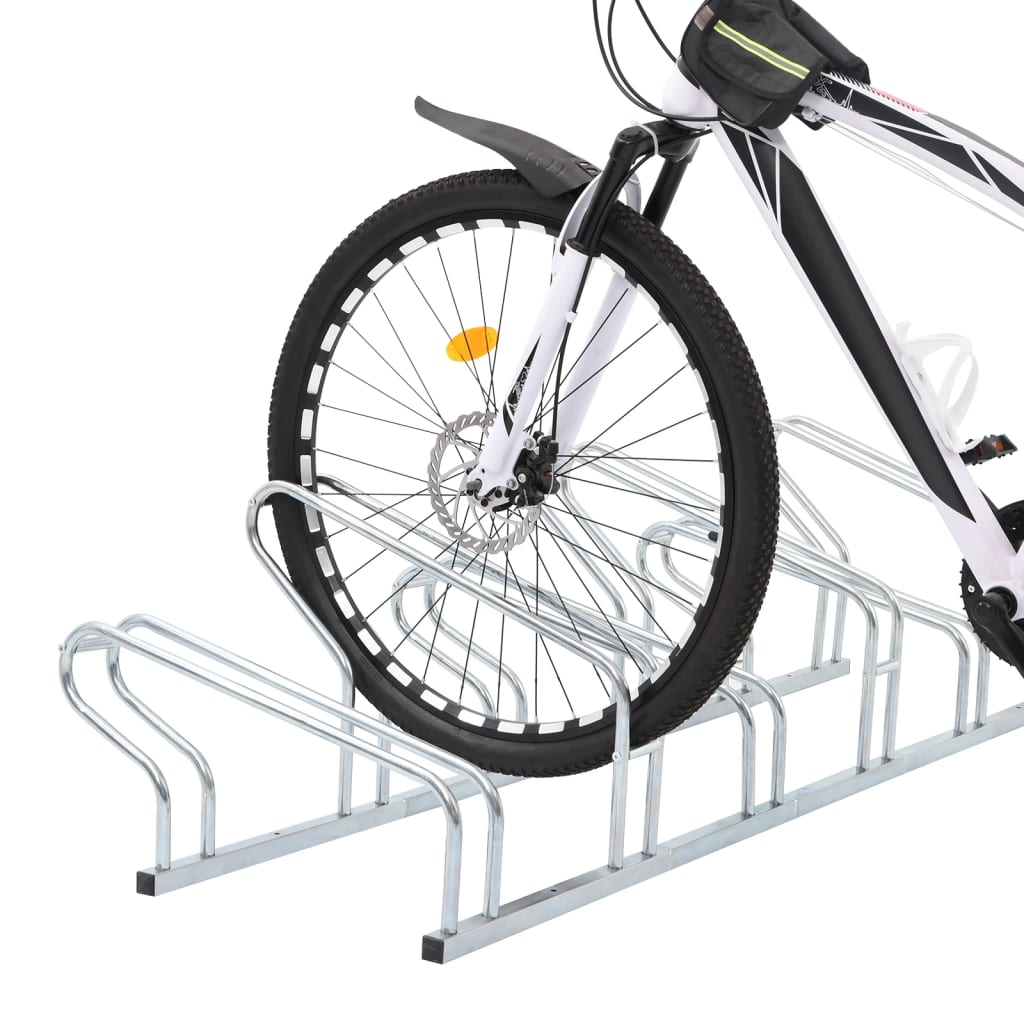 vidaXL Stojak na 6 rowerów, wolnostojący, stal galwanizowana