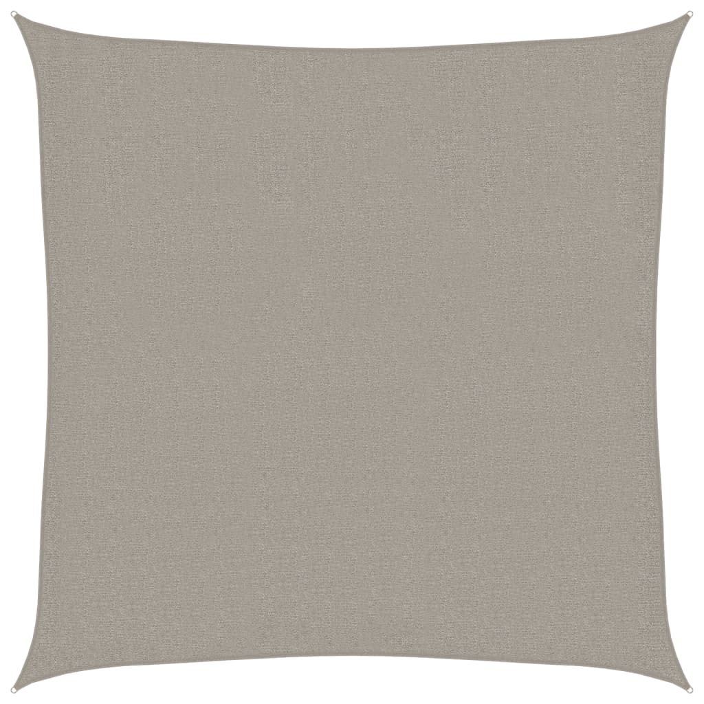 vidaXL Żagiel przeciwsłoneczny, 160 g/m², jasnoszary, 2x2 m, HDPE