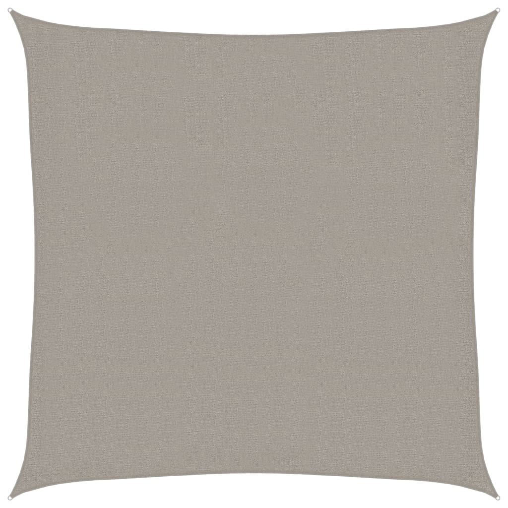 vidaXL Żagiel przeciwsłoneczny, 160 g/m², jasnoszary, 2,5x2,5 m, HDPE
