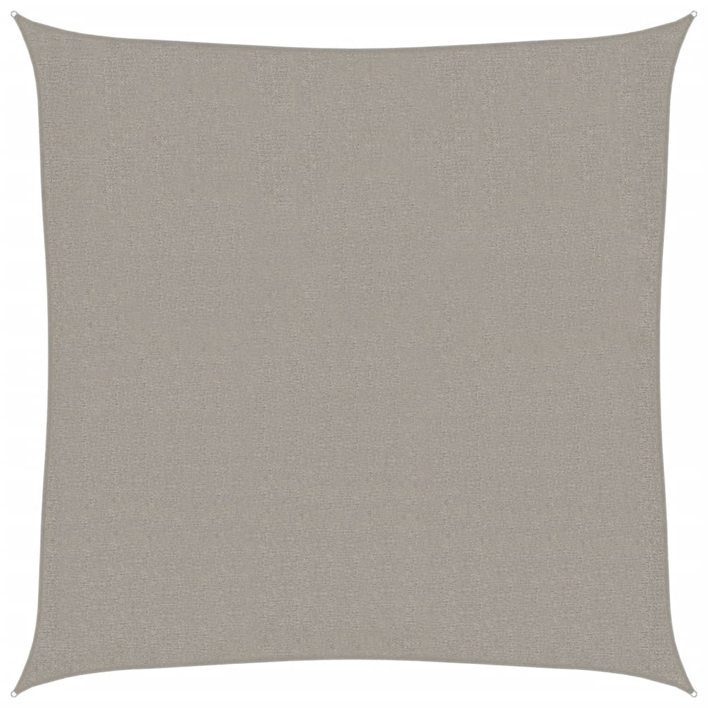 vidaXL Żagiel przeciwsłoneczny, 160 g/m², jasnoszary, 3,6x3,6 m, HDPE