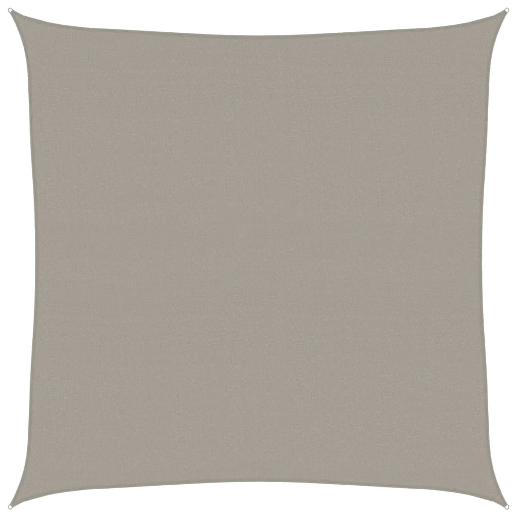 vidaXL Żagiel przeciwsłoneczny, 160 g/m², jasnoszary, 4,5x4,5 m, HDPE