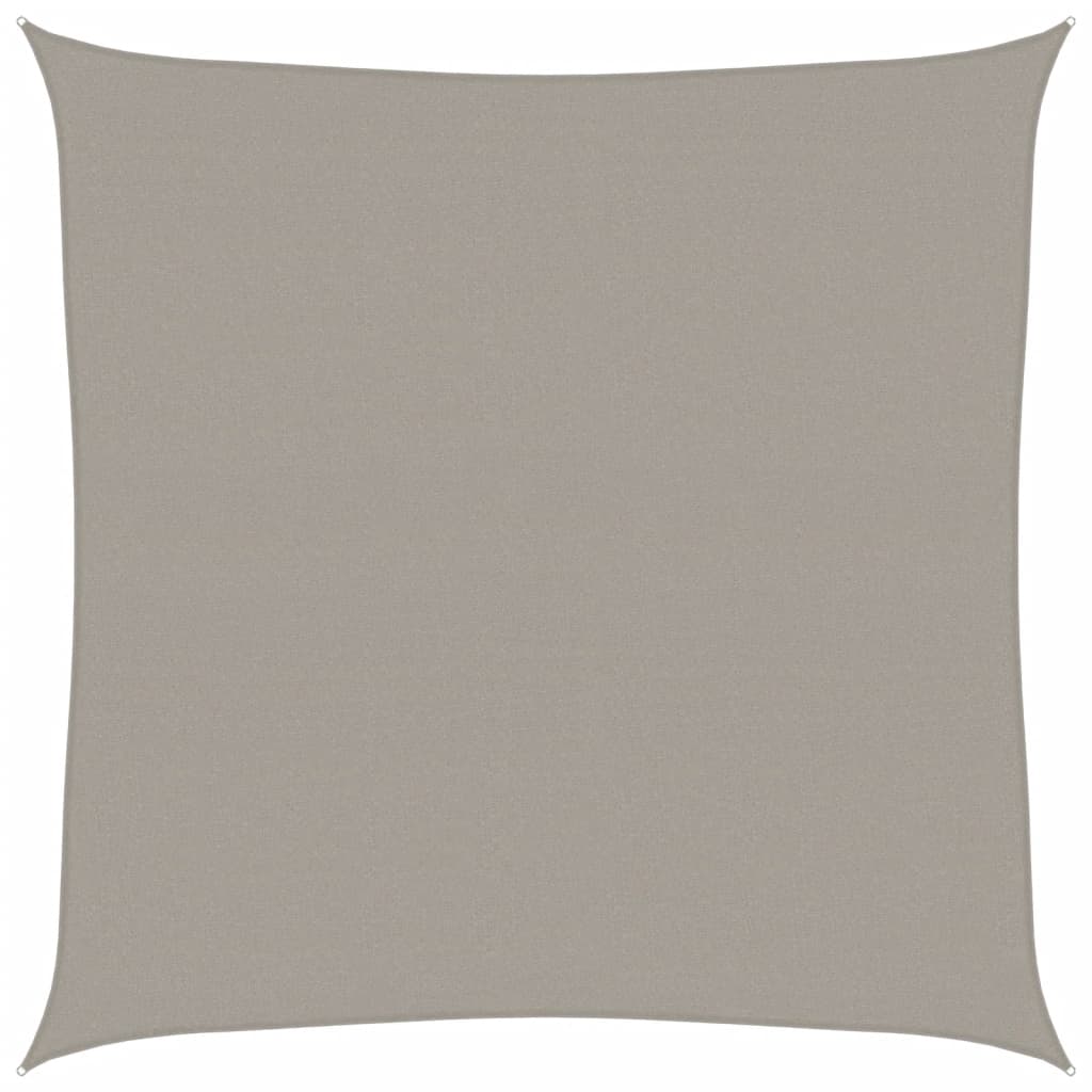 vidaXL Żagiel przeciwsłoneczny, 160 g/m², jasnoszary, 5x5 m, HDPE