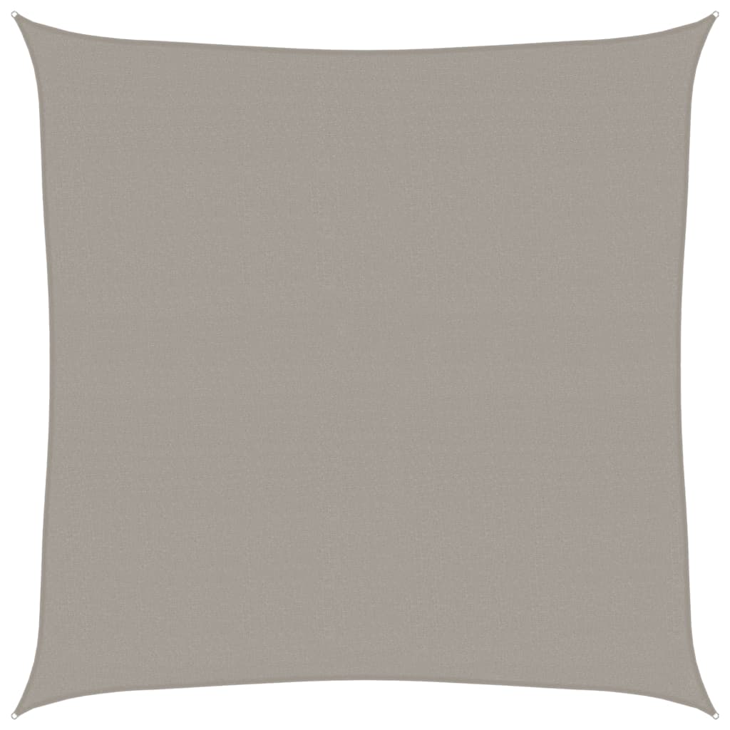 vidaXL Żagiel przeciwsłoneczny, 160 g/m², jasnoszary, 6x6 m, HDPE