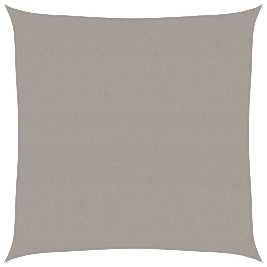 vidaXL Żagiel przeciwsłoneczny, 160 g/m², jasnoszary, 7x7 m, HDPE
