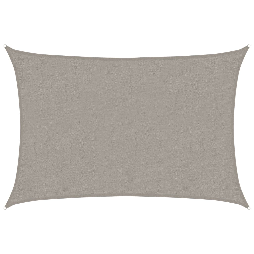 vidaXL Żagiel przeciwsłoneczny, 160 g/m², jasnoszary, 2x2,5 m, HDPE