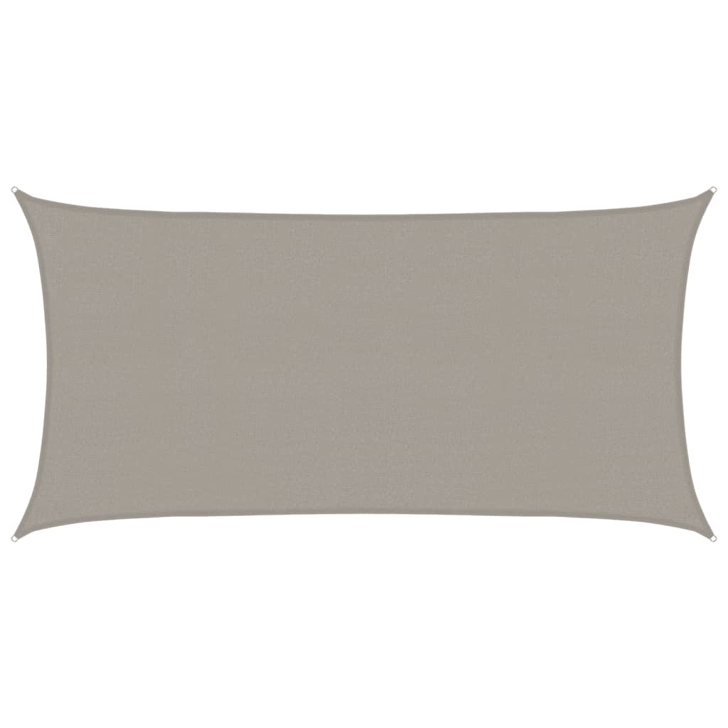 vidaXL Żagiel przeciwsłoneczny, 160 g/m², jasnoszary, 2x4 m, HDPE