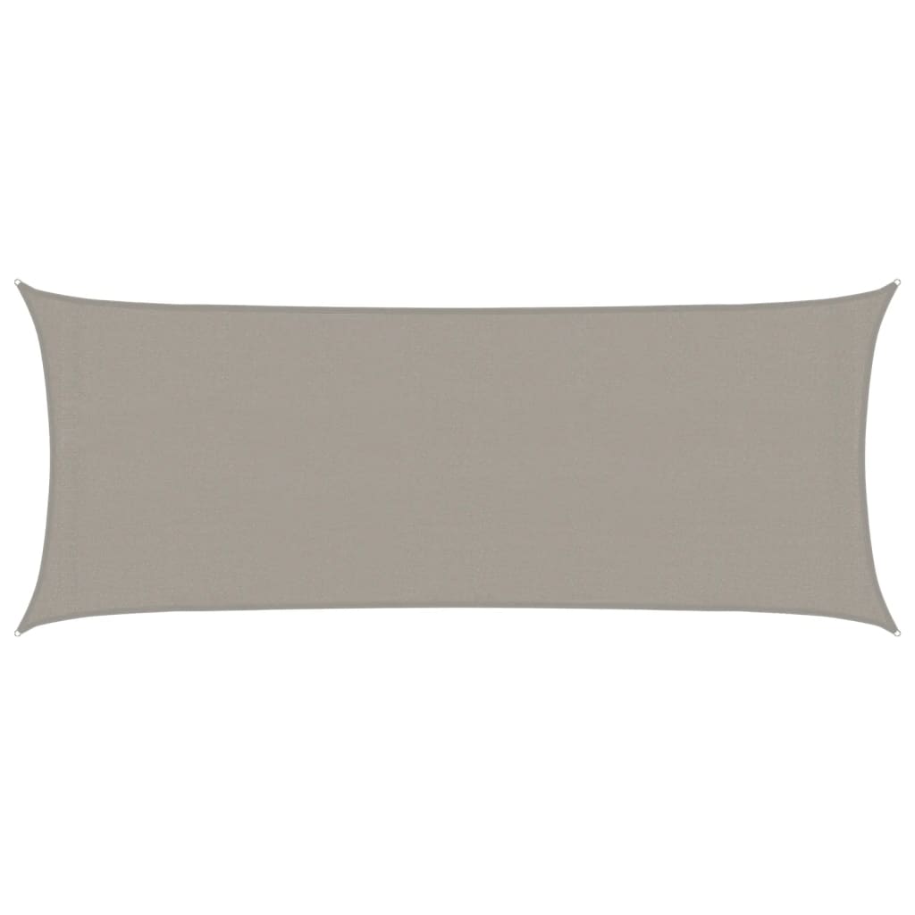 vidaXL Żagiel przeciwsłoneczny, 160 g/m², jasnoszary, 2x5 m, HDPE