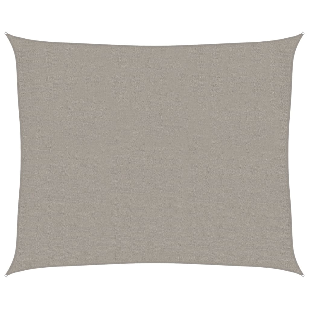 vidaXL Żagiel przeciwsłoneczny, 160 g/m², jasnoszary, 2,5x3 m, HDPE