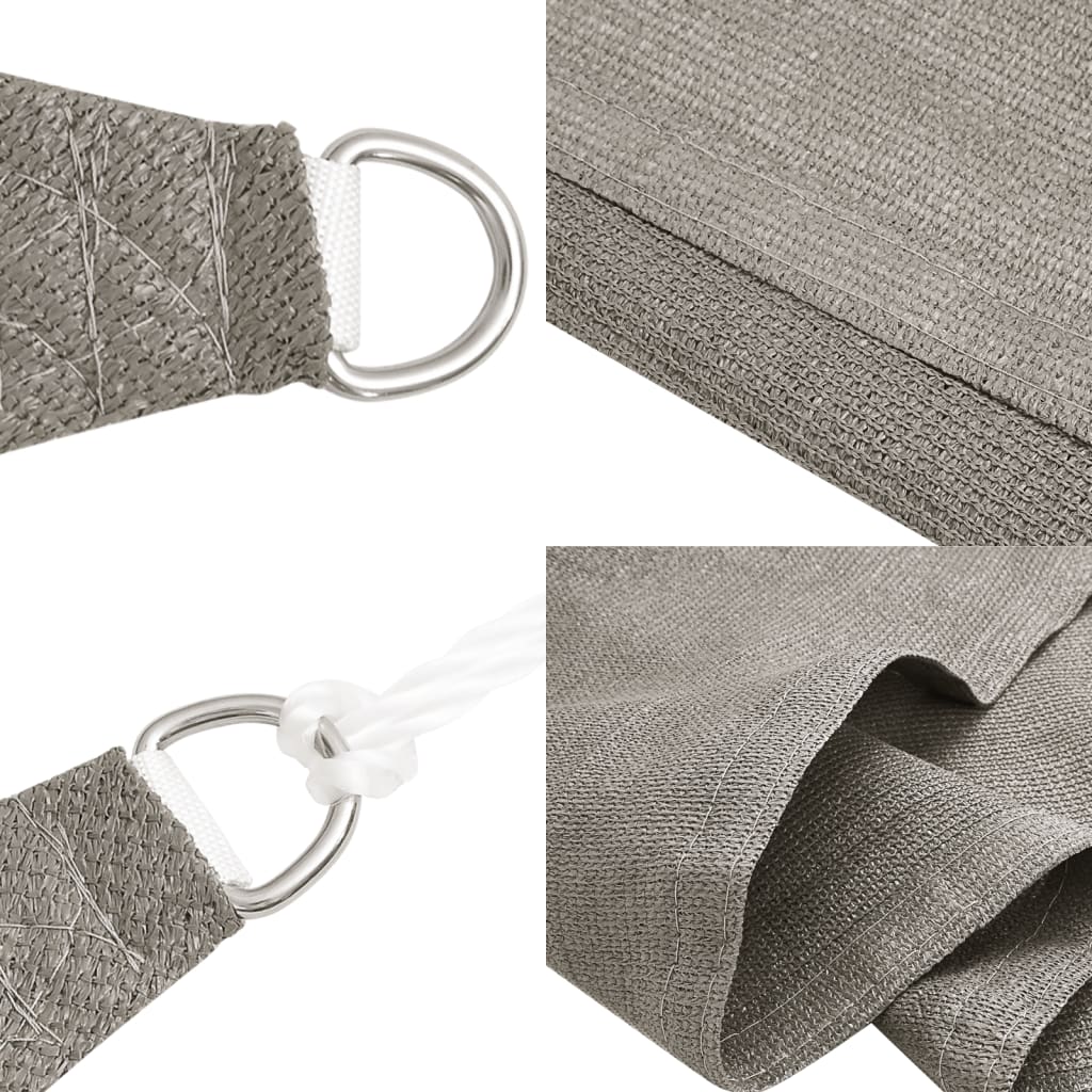 vidaXL Żagiel przeciwsłoneczny, 160 g/m², jasnoszary, 2,5x3,5 m