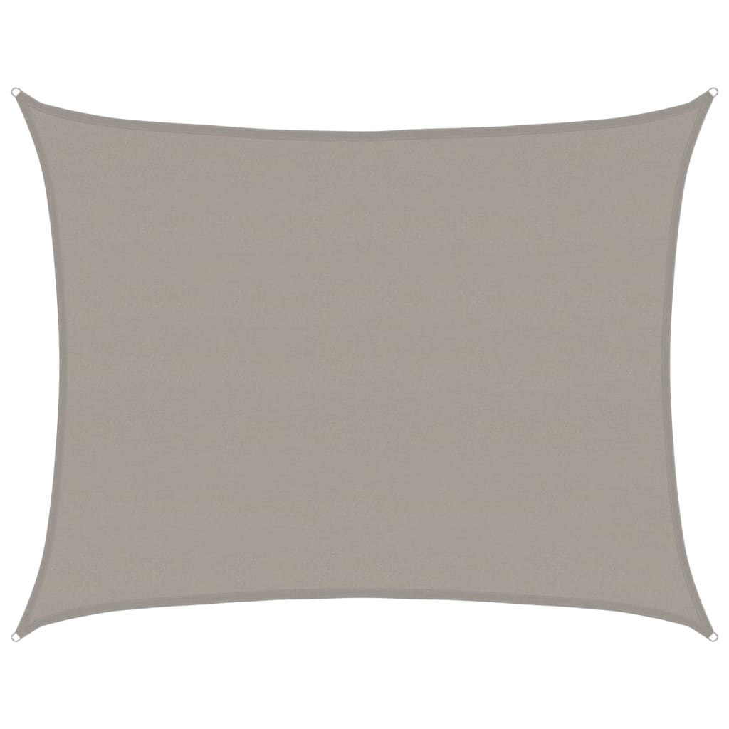 vidaXL Żagiel przeciwsłoneczny, 160 g/m², jasnoszary, 6x7 m, HDPE