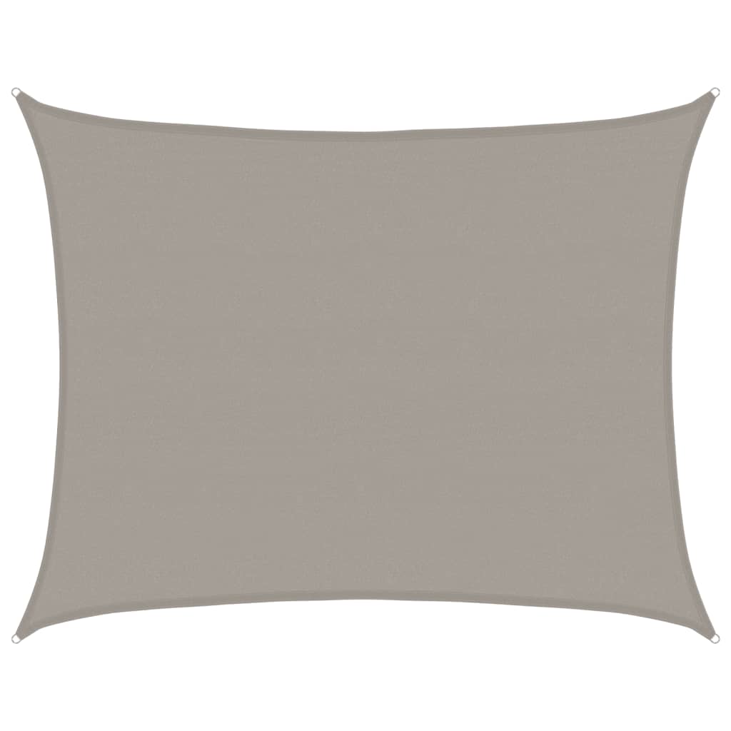vidaXL Żagiel przeciwsłoneczny, 160 g/m², jasnoszary, 6x8 m, HDPE